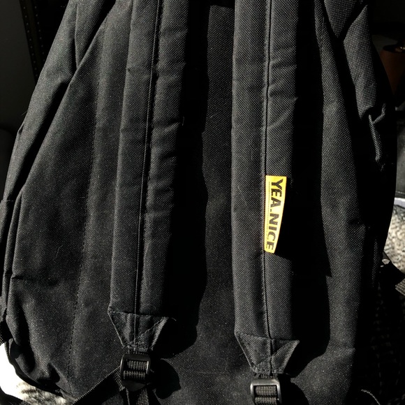 YEA.NICE Black Backpack with Cheetah Pocket 🎒 - Picture 2 of 3